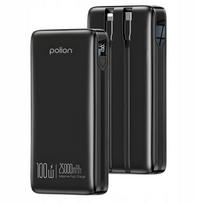 Išorinė baterija Polion 25000mAh, 100W, greitas USB-C PD QC įkrovimas