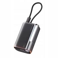 Išorinė baterija SHARGE Flow 3, 10000mAh, 100W, su USB-C laidu, juoda, greitas įkrovimas