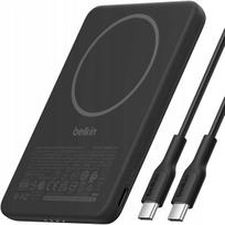 Išorinė baterija Belkin Slim, 5000 mAh, MagSafe, Qi 7,5W, USB-C 15W