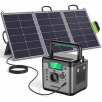 Nešiojama saulės baterija 555Wh su 100W saulės kolektoriumi, 550W kintamosios srovės išėjimu, 140W greituoju USB-C įkrovimu