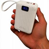 Išorinė baterija VOPTIX CK-064, 20000mAh, 22.5W, LCD, USB-C ir Lightning laidai, PD, tinkama kelionėms lėktuvu