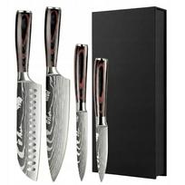 Japoniškų virtuvinių peilių rinkinys, 4 vnt., dailioje dėžutėje