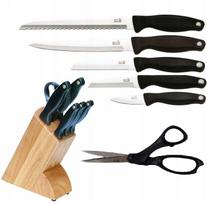 Virtuvinių peilių rinkinys su žirklėmis, 5 vnt., blokelyje Kitchen Devils Lifestyle Fiskars