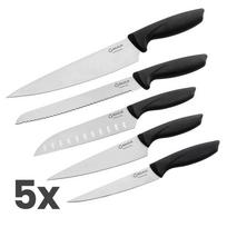 Virtuvinių peilių rinkinys Fenix, 5 vnt. – santoku, duonos, virėjo, mažas virėjo, universalus
