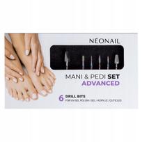 Nagų frezų rinkinys NEONAIL Advanced, 6 vnt., manikiūrui ir pedikiūrui