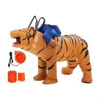 Pripučiamas tigro kostiumas Helovinui, skirtas Cosplay rekvizitams, vaidmenų žaidimams orange