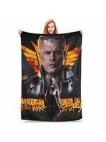 Cody Rhodes Imtynių pliušinis pledas Studentams Flanelinis mesti pledas Sofai Lovai Minkštas Dizainas Kokybiškas Patalynės užvalkalas Dovana 75X95CM pilka spalva