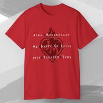 Retro John Mellencamp Mr. Happy Go Lucky 1997 Theater Tour T-Shirt S-5XL Unisex T-Shirt S brown
