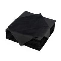 Microfiber Screen & High-End Glasses Cleaning Cloth 13x13 black