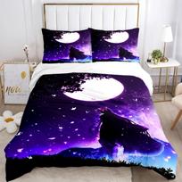 Anime Demon Slayer Nezuko Bedding Set Queen King Size Duvet Cover Kids Adults Gift Soft Comfortable 70x133cm 2pcs white