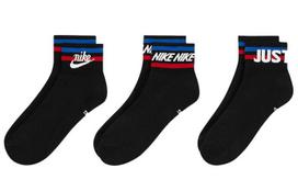 Nike Ankle Socks Unisex Black Couple's DX5080-010 S
