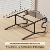 Ergonomic Laptop Stand & Monitor Riser with Heat Dissipation gray
