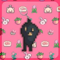 Alex Stardew Valley Keychain Elliott Game Figure Anime Cartoon Cosplay Props Haley Emily Pixels Student Kawaii Birthday Gift 4-5cm black