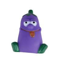 Squeaky Vegetable Dog Toy Cute Carrot Eggplant Dog Chew Toy Banana Dog Interactive Training Toy for Fetch Toss-and-Catch Small Medium Dogs orange