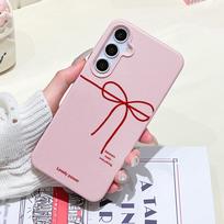 Bowknot Pattern Phone Case For Samsung Galaxy A56 5G A16 A17 A55 A36 A53 A35 A06 A07 A26 A34 S25 Ultra S24 FE S23 Soft TPU Cover Galaxy A16 5G white