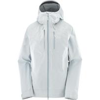 Salomon Outline 3L Gore-Tex Hooded Solid Waterproof Breathable Warm Jacket Women Jacket LC2847100 L white