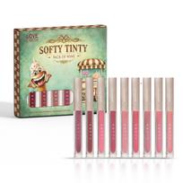Love Earth Softy Tinty Lūpų dažai - 9 vnt. pakuotė, praturtinti vitaminu E, skvalanu ir peptidais (1,5 ml X 9) 13,5 ml beige