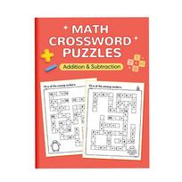Matematikos kryžiažodžiai Sudėtis Atimtis Daugyba Dalyba Krūminis žaidimas Matematikos sąsiuvinis Montessori Vaikams nuo 5 iki 8 metų as the picture red