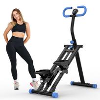 Laiptelių treniruoklis su reguliuojamu pasipriešinimu namų tobulinimui Treniruočių prietaisas Idealiai tinka namų sporto salei, butui ir biurui 87 x 44 x 125 cm juoda