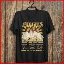 New Rare Anniversary Bee Gees Cotton Black S-234XL Men Women Tee Shirt L black