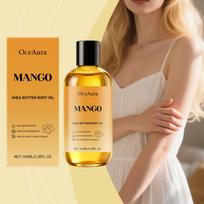 Moisturizing Body Oil Mango Shea Butter Deep Hydration Nourishment for Dry Skin for Year Round Skin Care one size beige