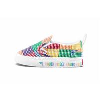 Vans Classic Slip-On Toddler Pride Baby Sneakers Multi-Color Multi True-White VN0A34883WJ 21