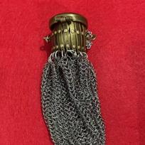 Rankų darbo 1920-ųjų Angliškas monetų dėklas 8.5*8.5*9 cm / 50g gray