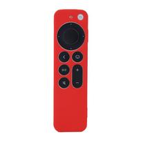 Silikoninis apsauginis dėklas Apple nuotolinio valdymo pulteliui Apple TV 4K/HD Nuotolinio valdymo pulteliui Apsauga nuo įbrėžimų Kritimo Apsauginis dėklas raudona