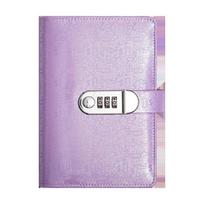 A6 Macaron Lockable Ring Binder & PU Diary for Financial Planning and Cash Management. white