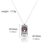 Game Metro Exodus 2033 Keychain Creativity  Dog Tag Skull Metal Pendant Necklace For Men Women Jewelry Accessories Charm Gifts gray