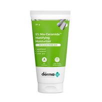 The Derma Co 5% Nia-Ceramide Mattifying Moisturizer | 24hrs.Moisturization | Blend of 5 Ceramides | Strengthens Skin Barrier | For Oily & Acne-pr green