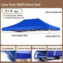 Jun Ding Ying 1680D Extra Thick Tent Canopy Top Cover blue