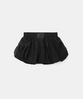 BADBLOOD Dark Billy Nylon Balloon Mini Skirt - Black S black