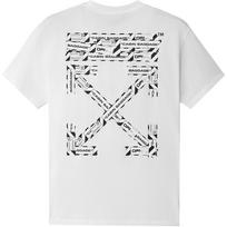 Off-White SS20 Strėlių Logotipo Spausdinimo Per dideli Marškinėliai 'Balti' Vyriški OMAA038S201850030188 XXS white