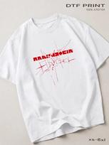 White T-shirt Rammstein (Rammstein) Back in 4XL white