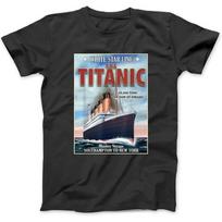 A 1912 Vintage Titanic Voyage Ship Cruise Vessel T-Shirt T-Shirt Sweatshirt Hoodie Tanktop for Men Women Kids Black XXXXXL juoda