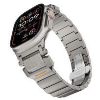Titanium Strap for Apple Watch Ultra 3 2 1 49mm Series 10 11 46mm Luxury Metal Band for Iwatch 9 8 7 45mm 6 5 SE 3 44mm Bracelet 49mm 46mm 45mm 44mm