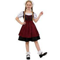 Bavarian traditional festival party dress Munich Oktoberfest children's clothing XS brown
