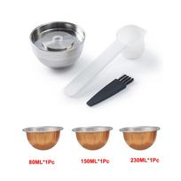 For Nespresso Vertuo POP Refillable Coffee Capsule Vertuoline Reusable Stainless Steel Capsule Filter with Original Pod white