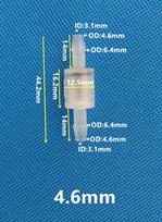 Plastic One-way Water Valve Ozone Resistant Oil Resistant Check Valvealuminium Alloy Pressure Spring Steel Ball One-way Valve 3.2mm&5 PCS