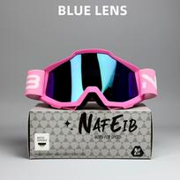 NAFEIB Motorcycle Goggles N17 Motocross Cycling Glasses Outdoor Off-Road Skiing Sport MTB ATV Dirt Bike Racing Goggles pink