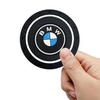 Car Cup Mat Anti-slip Bottle Holder Coasters Car Accessories For BMW M Performance 1 3 5 7 Series M3 M4 M5 M6 X1 X3 X5 X6 X7 E30 E34 E36 E39 E4 2Pcs black