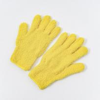 1 Pair Super Soft Microfiber Cleaning Gloves Comfortable Solid Color Dust Removal Gloves Five Finger Absorbent