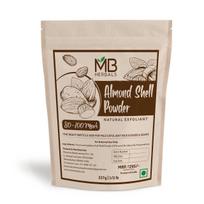 MB Herbals Migdolų lukštų milteliai 227 g | 8 oz/Pusė svaro | Tinkamas dalelių dydis 80-100 akių natūraliems veido šveitikliams, muilams ir šveičiamiesiems veido kaukiams beige