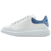 Alexander McQueen Oversized Sneaker Leather Stylish Skateboarding Shoes Men's White Blue 729541WIA4Z8923 40 white