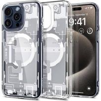 SPIGEN ULTRA HYBRID MAG DĖKLAS, SKIRTAS MAGSAFE IPHONE 15 PRO MAX SU APSAUGA
