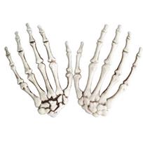 Skull Claw Skeleton Model Scary Bone Hands for Halloween Decoration Horror Prank Cosplay Party Haunted House Terror Pro white