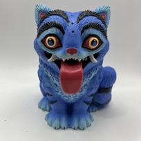 Latest K-Pop Demon Hunters 6-inch Box Blue Tiger Cartoon Characters Ornaments Holiday Gifts Children's Toys black