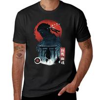 New Ghost of Tsushima Art Moon TShirt quick drying basketball graphic tees anime tshirt spring summer tops  tshirt M black