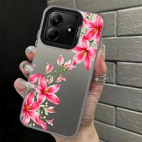 Case for Xiaomi Redmi Note 14 Note 13 Pro Plus 12s 11 12 Pro 11s Back Phone Cover Cherry Flower Print Clear Cool Redmi Note 10 Lite pink